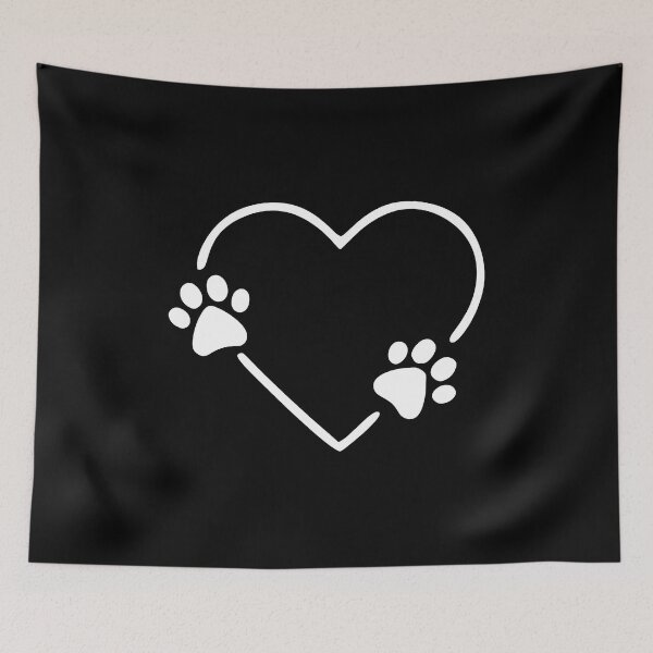 Item preview, Heart Paw Print Love Outline Minimalist Pet designed and sold by Dmo3HarkoArt.