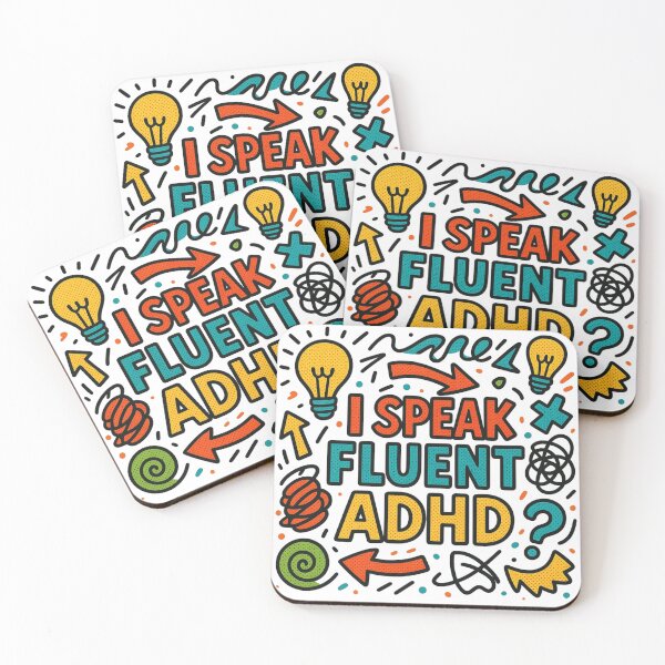 Item preview, I Speak Fluent ADHD Funny Neurodivergent Dad Shirt Retro Vintage Design designed and sold by CollectionsJEm.