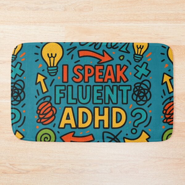 Item preview, I Speak Fluent ADHD Funny Neurodivergent Dad Shirt Retro Vintage Design designed and sold by CollectionsJEm.