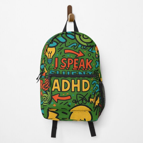 Item preview, I Speak Fluent ADHD Funny Neurodivergent Dad Shirt Retro Vintage Design designed and sold by CollectionsJEm.