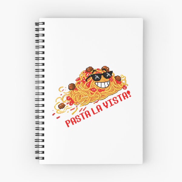 Item preview, "Pasta La Vista!" - Funny Pixel Art designed and sold by PixelFishie.