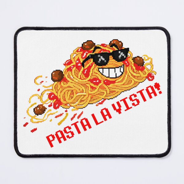 Item preview, "Pasta La Vista!" - Funny Pixel Art designed and sold by PixelFishie.