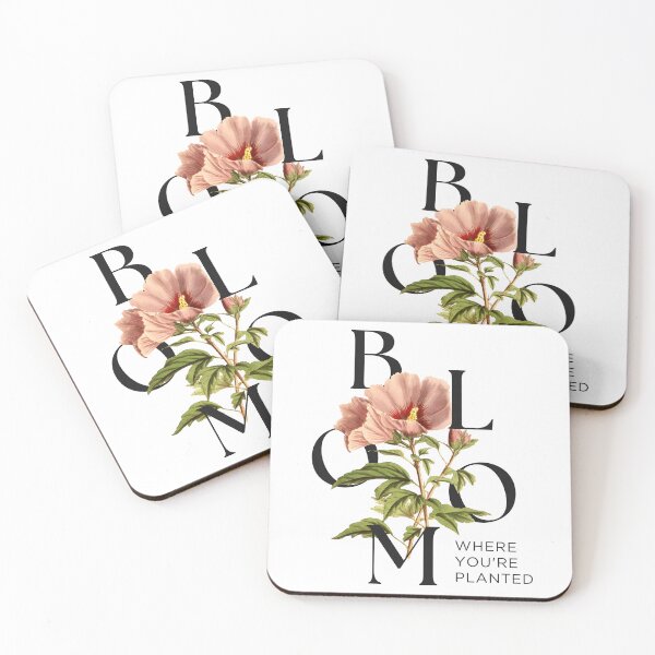 Item preview, Inspirational Floral Quote – Bloom Where You’re Planted designed and sold by Anomaly 404 Error.