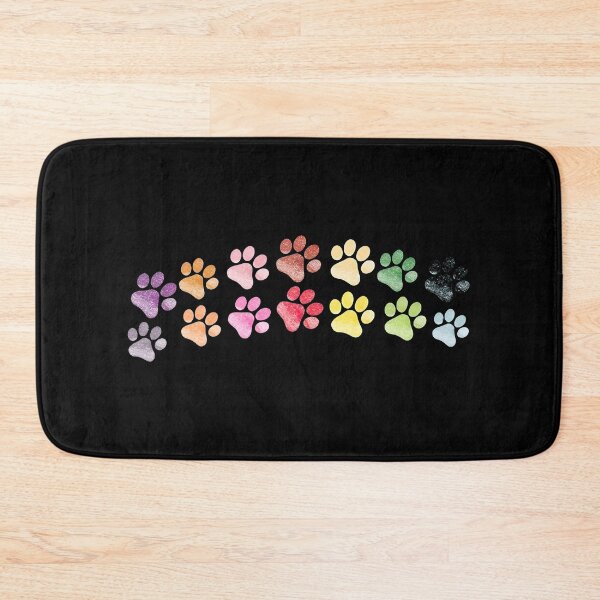 Item preview, Rainbow Paw Prints Watercolor Pet Lover Art designed and sold by Dmo3HarkoArt.