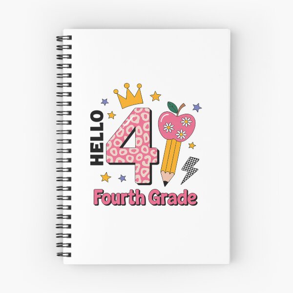 Item preview, Hello 4th Fourth Grade Back to School Teacher Pink Leopard designed and sold by grounabslaninal.