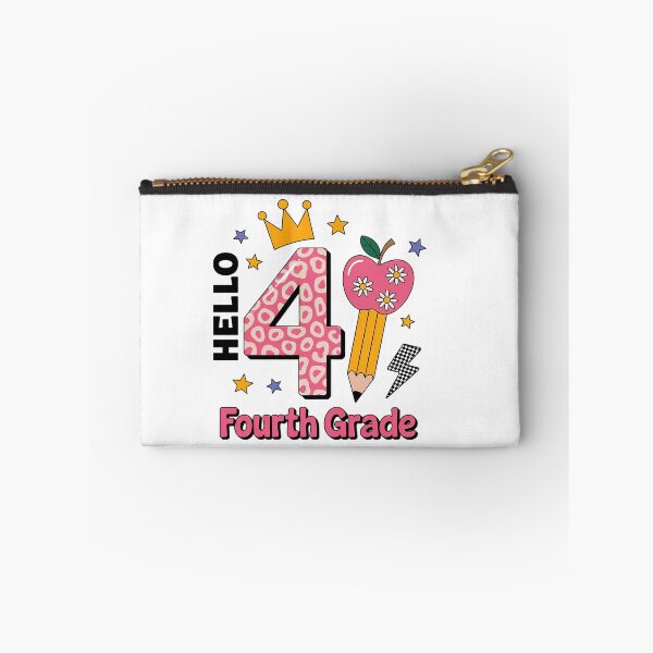 Item preview, Hello 4th Fourth Grade Back to School Teacher Pink Leopard designed and sold by grounabslaninal.