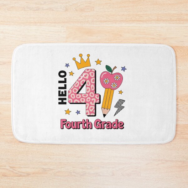 Item preview, Hello 4th Fourth Grade Back to School Teacher Pink Leopard designed and sold by grounabslaninal.