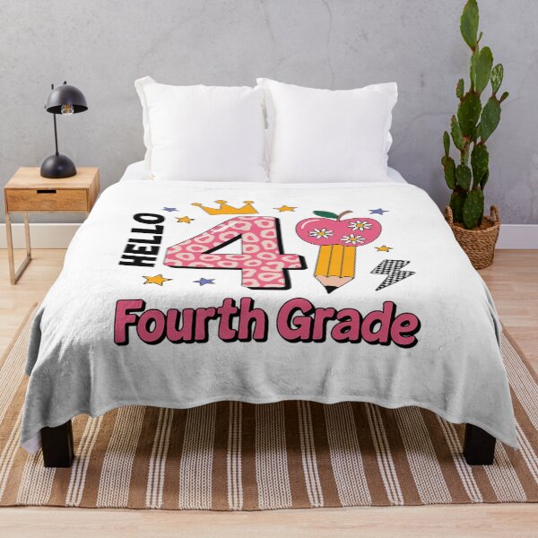Item preview, Hello 4th Fourth Grade Back to School Teacher Pink Leopard designed and sold by grounabslaninal.