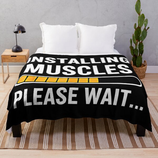 Item preview, Installing Muscles Please Wait Gym Humor designed and sold by eliramaison.
