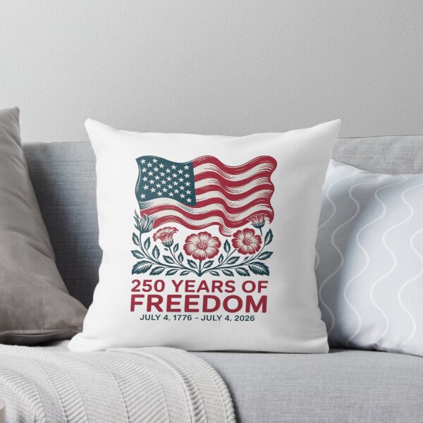 Item preview, 250 Years Freedom US Flag Flowers 250th Anniversary designed and sold by Borkadi.