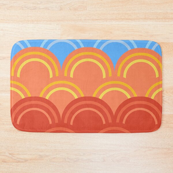 Item preview, Retro Pop Rainbow Arcs - Mid Century Modern Abstract Pattern designed and sold by Luckymoon2000.