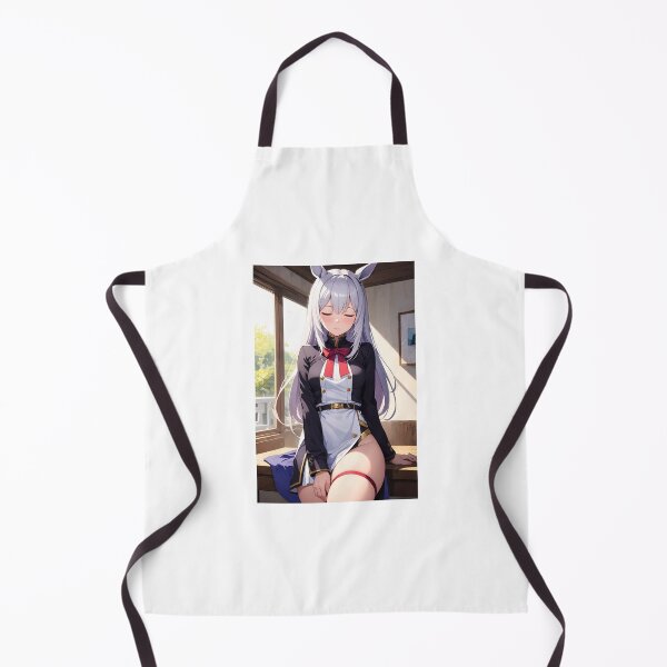 Item preview, Cute Anime Horse Girl - Yamano Milinri Silver Hair School Uniform Aesthetic designed and sold by iloveanimechibi.