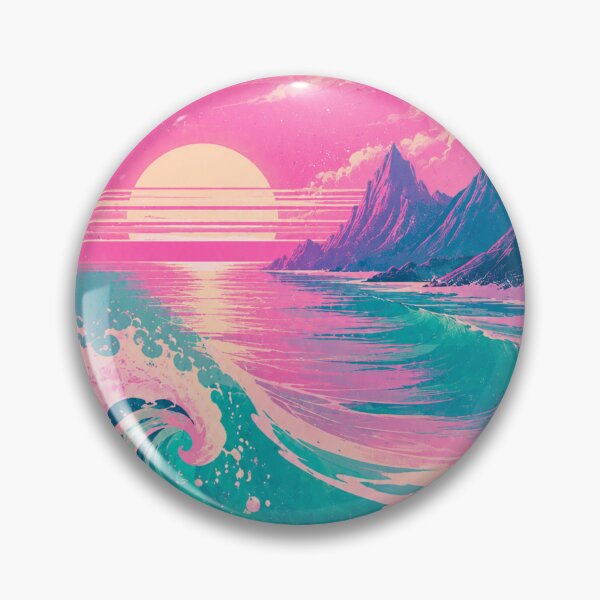 Item preview, Vaporwave Coastal Sunset designed and sold by Kurogami13.
