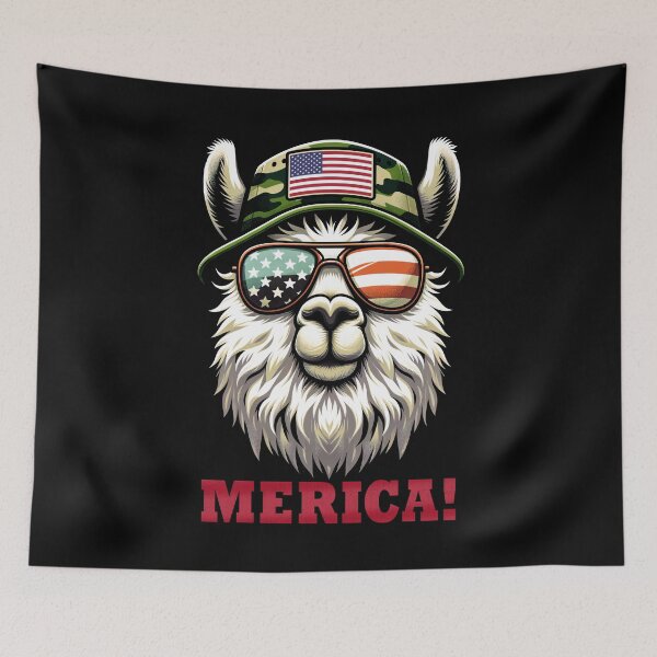 Item preview, Funny LLama 4th July USA Flag America Boys Girls Kids designed and sold by rafaeltto.