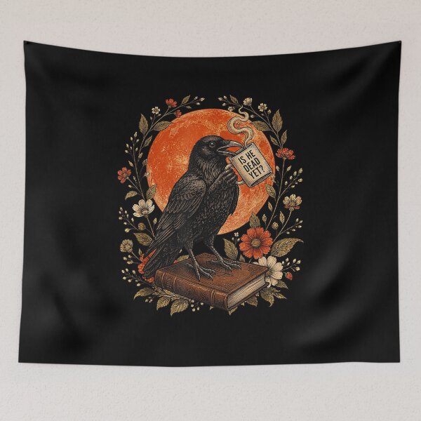 Item preview, is He Vintage Dead Yet Dark Crow Raven Bird Humor designed and sold by Bralipse.