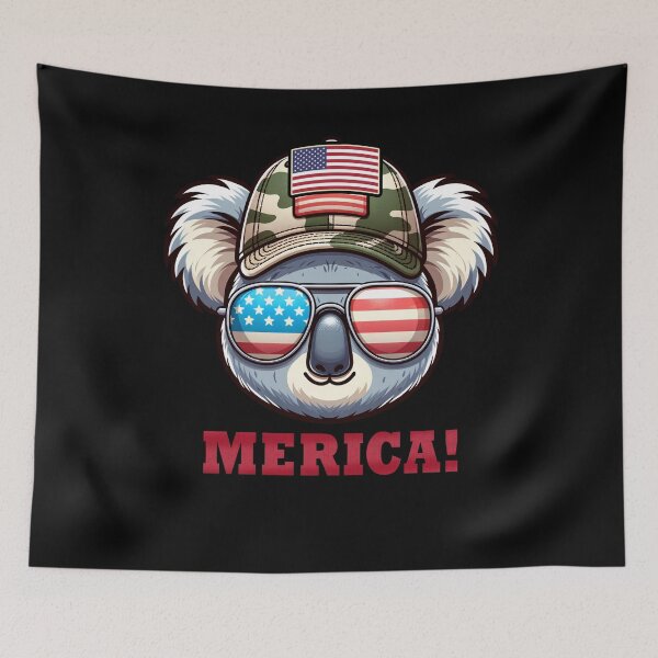 Item preview, Funny Koala 4th July USA Flag America Boys Girls Kids designed and sold by rafaeltto.