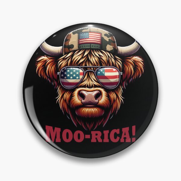 Item preview, Funny Highland Cow 4th July USA Flag America Boys Girls Kids designed and sold by rafaeltto.