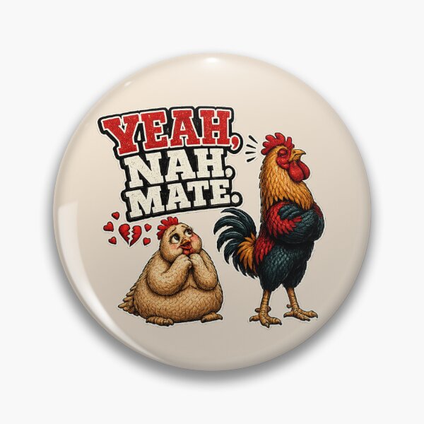 Item preview, Funny Chicken T-Shirt | Yeah Nah Mate Shirt designed and sold by heritagecartel.