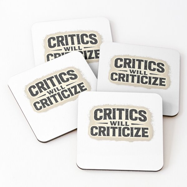 Item preview, Critics Will Criticize Typography Motivational Design designed and sold by Lovestickerco.