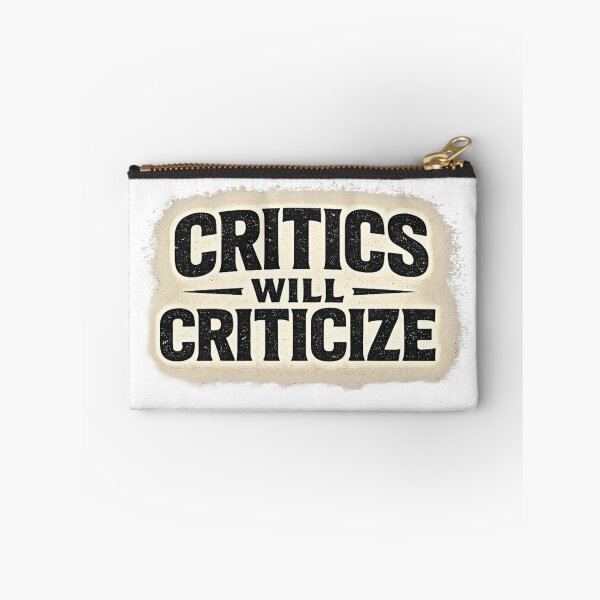 Item preview, Critics Will Criticize Typography Motivational Design designed and sold by Lovestickerco.