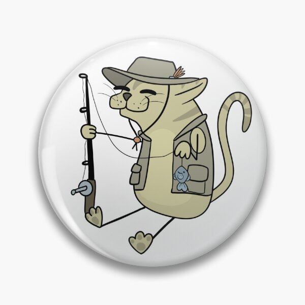 Item preview, Fishing Kitty (Tan Tabby) designed and sold by CritterBazaar.