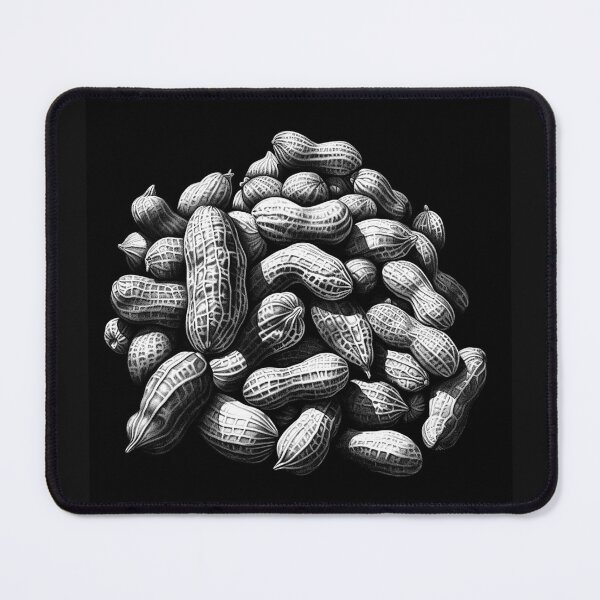 Item preview, Black and White Peanut Pile Food Illustration designed and sold by inkoutninja.