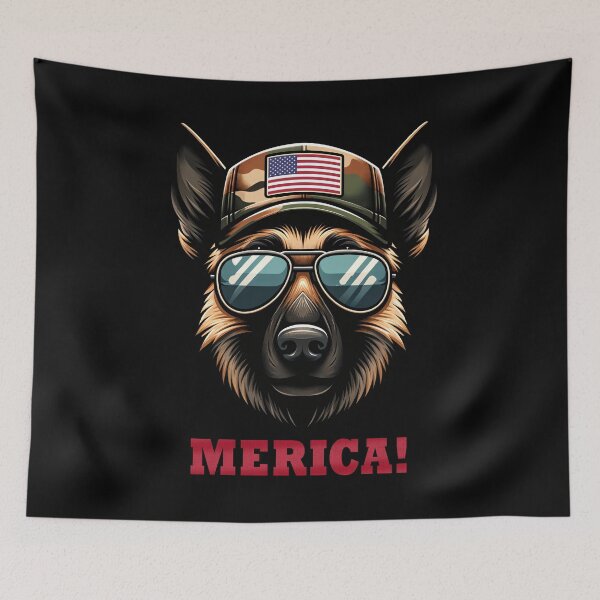 Item preview, Funny German Shepherd 4th July USA Flag America Boys Girls Kids designed and sold by rafaeltto.