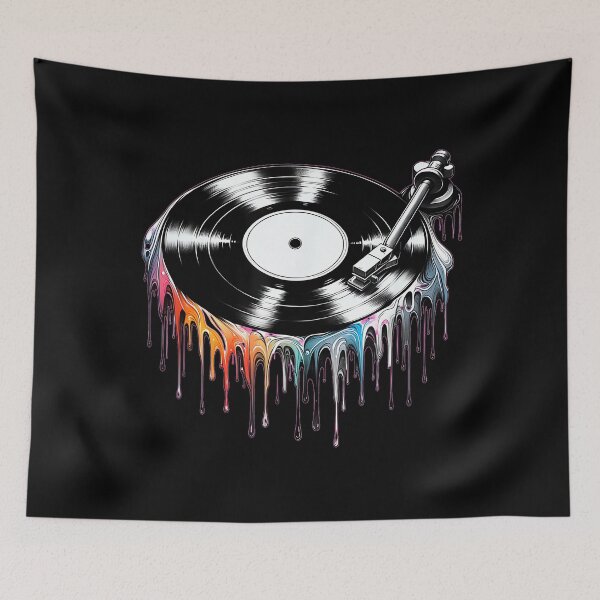 Item preview, Melting Vinyl Record T-Shirt – Retro Music Lover Gifts designed and sold by AlanYYoder.