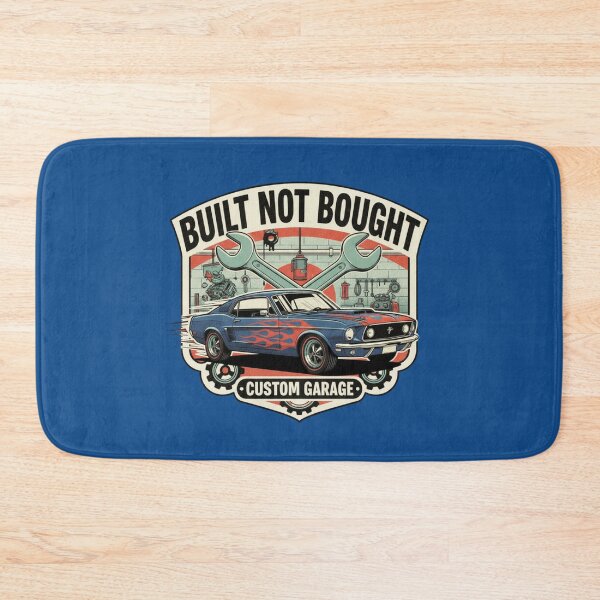 Item preview, Built Not Bought Custom Garage T-Shirt | Vintage Muscle Car Retro Mechanic Design | Classic American Car Culture Art designed and sold by ObsidianUruk.