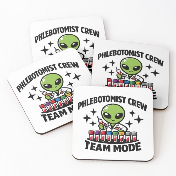 Item preview, Funny Cute Alien Phlebotomist Crew Team Mode Blood Draw Squad Medical Lab Week Gift designed and sold by ClinicalHubs.