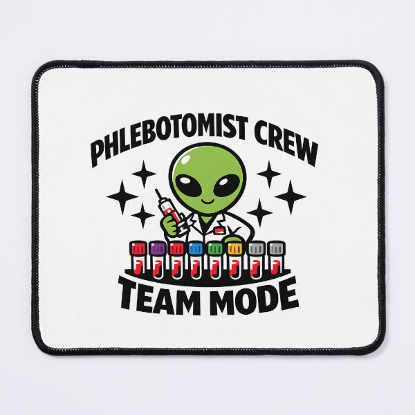 Item preview, Funny Cute Alien Phlebotomist Crew Team Mode Blood Draw Squad Medical Lab Week Gift designed and sold by ClinicalHubs.