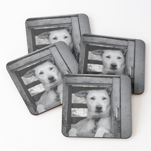 Item preview, Silent Guardian – Black & White Dog Portrait designed and sold by lKOSMOXSTORE.