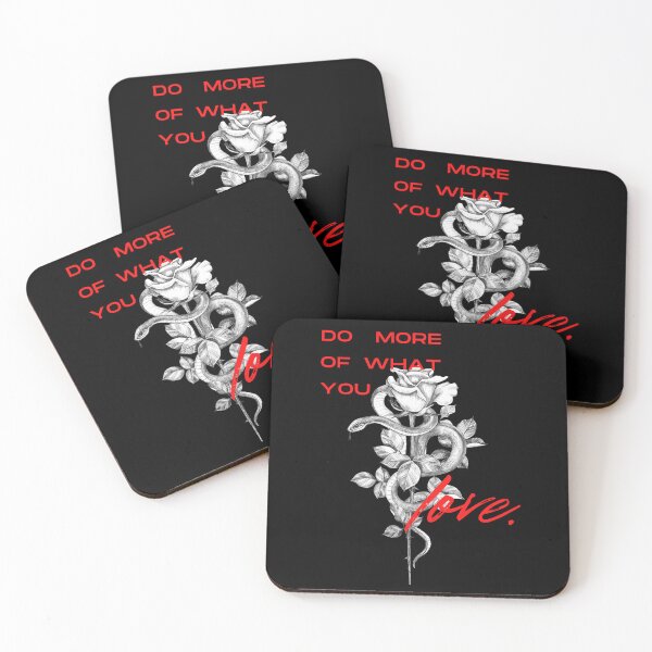 Item preview, Motivational Snake & Rose Art – Do More of What You Love designed and sold by Anomaly 404 Error.