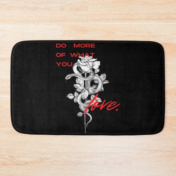 Item preview, Motivational Snake & Rose Art – Do More of What You Love designed and sold by Anomaly 404 Error.