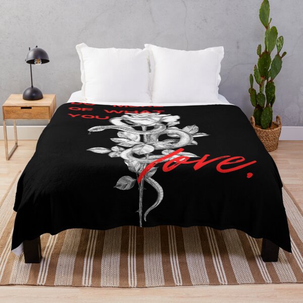 Item preview, Motivational Snake & Rose Art – Do More of What You Love designed and sold by Anomaly 404 Error.