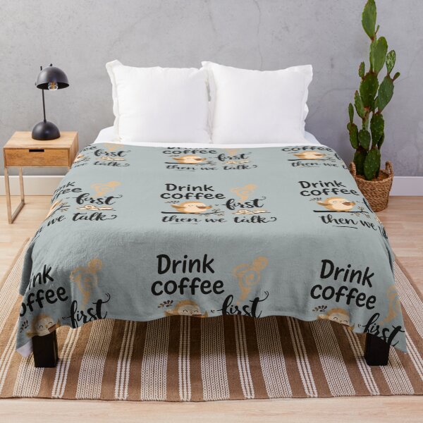 Item preview, Drink Coffee First Then We Talk Cute Bird Coffee Design designed and sold by AbeiiStore.