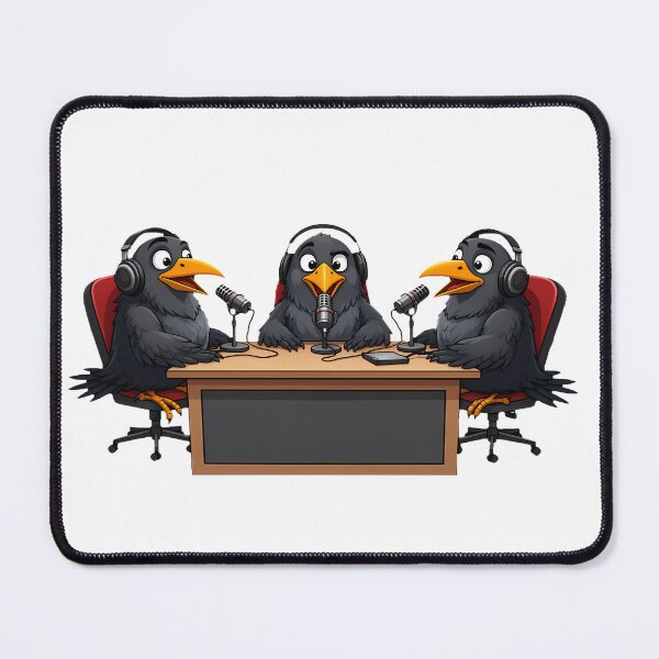 Item preview, Podcast Crows designed and sold by WrenAndWhimsy.