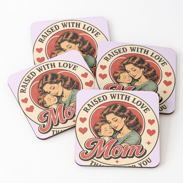 Item preview, Raised With Love Mom Vintage Design designed and sold by HOPPER420.