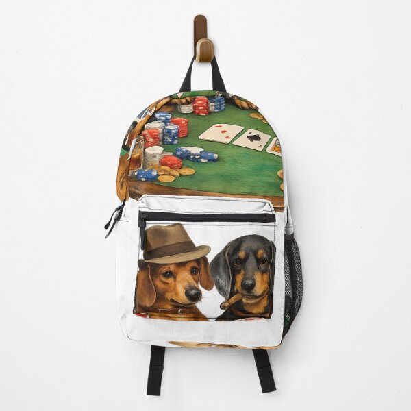 Item preview, Dachshunds Playing Poker Card Game designed and sold by Art by Debasish.
