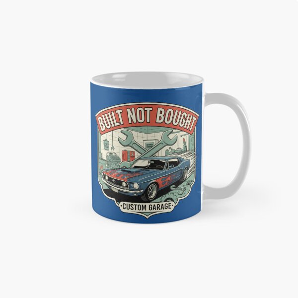 Item preview, Built Not Bought Custom Garage Shirt | Vintage Muscle Car Retro Mechanic Design | Classic Hot Rod Automotive Art designed and sold by ObsidianUruk.