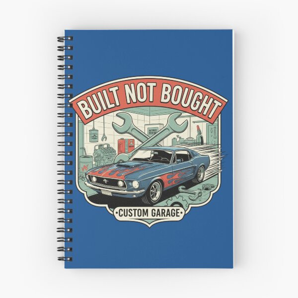 Item preview, Built Not Bought Custom Garage Shirt | Vintage Muscle Car Retro Mechanic Design | Classic Hot Rod Automotive Art designed and sold by ObsidianUruk.
