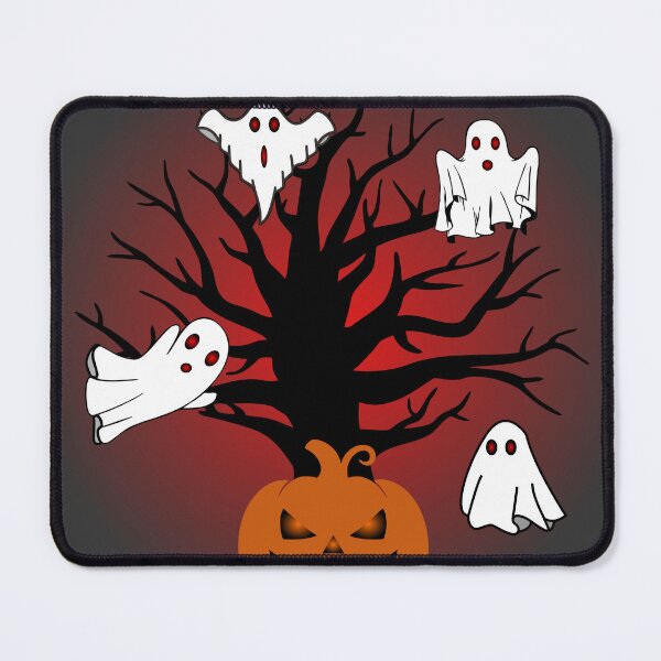 Item preview, Halloween atmosphere with pumpkins and ghosts at night designed and sold by Mr-kuldi.