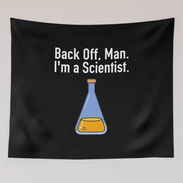 Item preview, Back Off Man I'm A Scientist - Funny Science Pun Jokes designed and sold by mauritayunza.