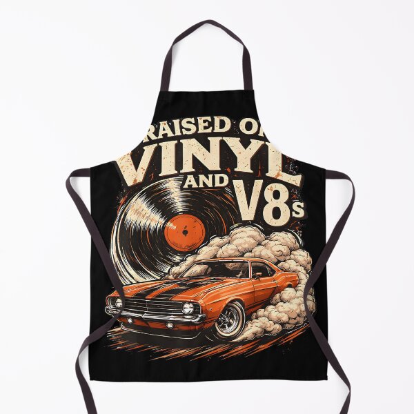 Item preview, Raised on Vinyl and V8s Retro Car Music designed and sold by AlanYYoder.
