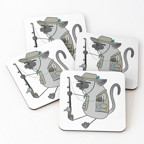 Item preview, Fishing Kitty (Siamese) designed and sold by CritterBazaar.
