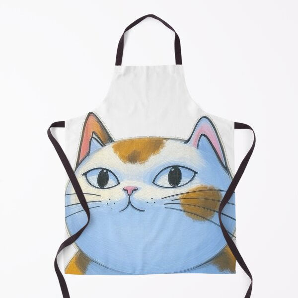 Item preview, Serene Calico: A Minimalist Whiskered Portrait designed and sold by Komatoya.