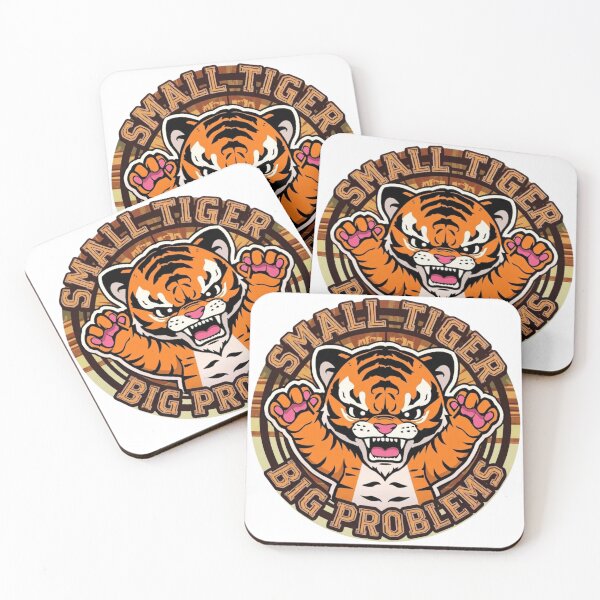 Item preview, Small Tiger Big Problems Funny Baby Tiger Art Print designed and sold by Sky-bully.