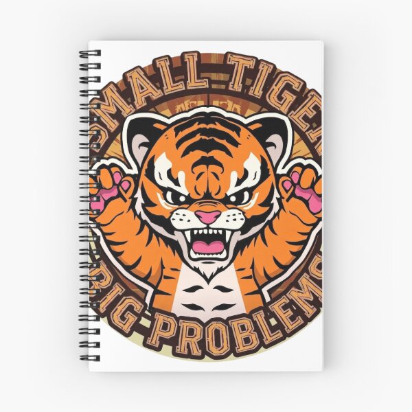 Item preview, Small Tiger Big Problems Funny Baby Tiger Art Print designed and sold by Sky-bully.