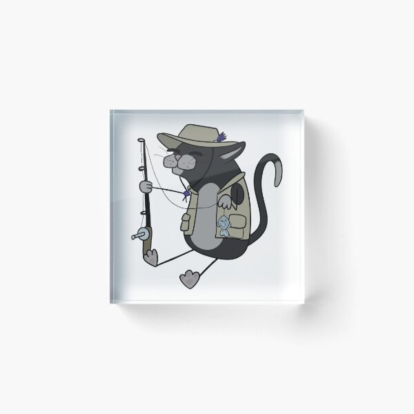 Item preview,  Fishing Kitty (Tuxedo) designed and sold by CritterBazaar.