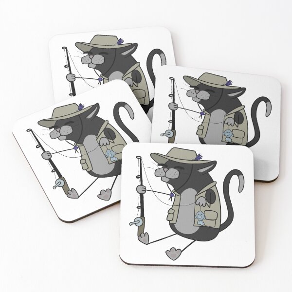 Item preview,  Fishing Kitty (Tuxedo) designed and sold by CritterBazaar.